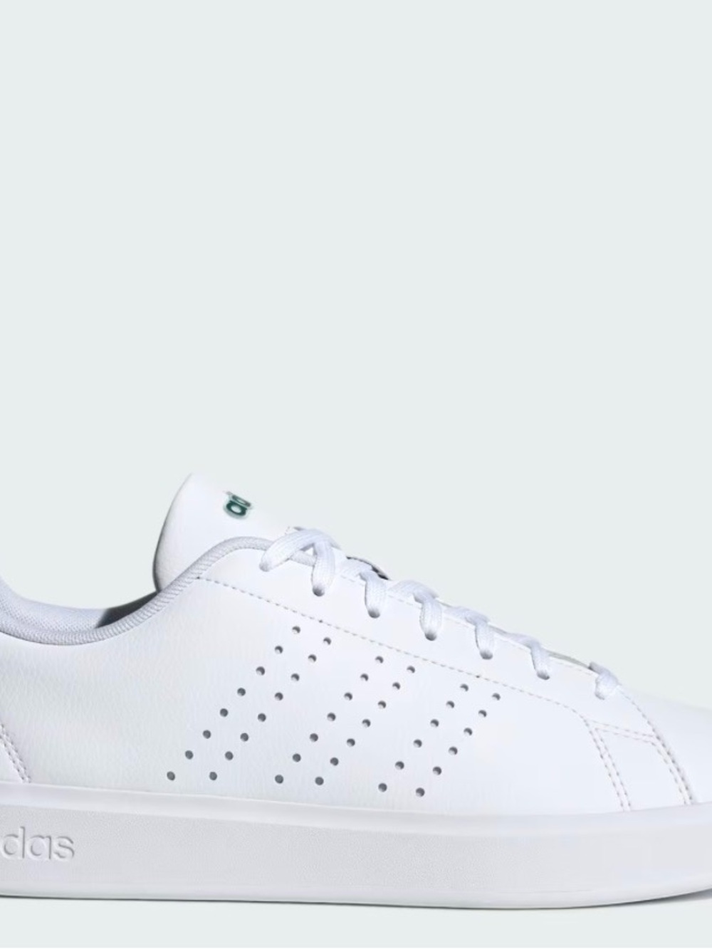 adidas White Low-Top Leather Sneakers